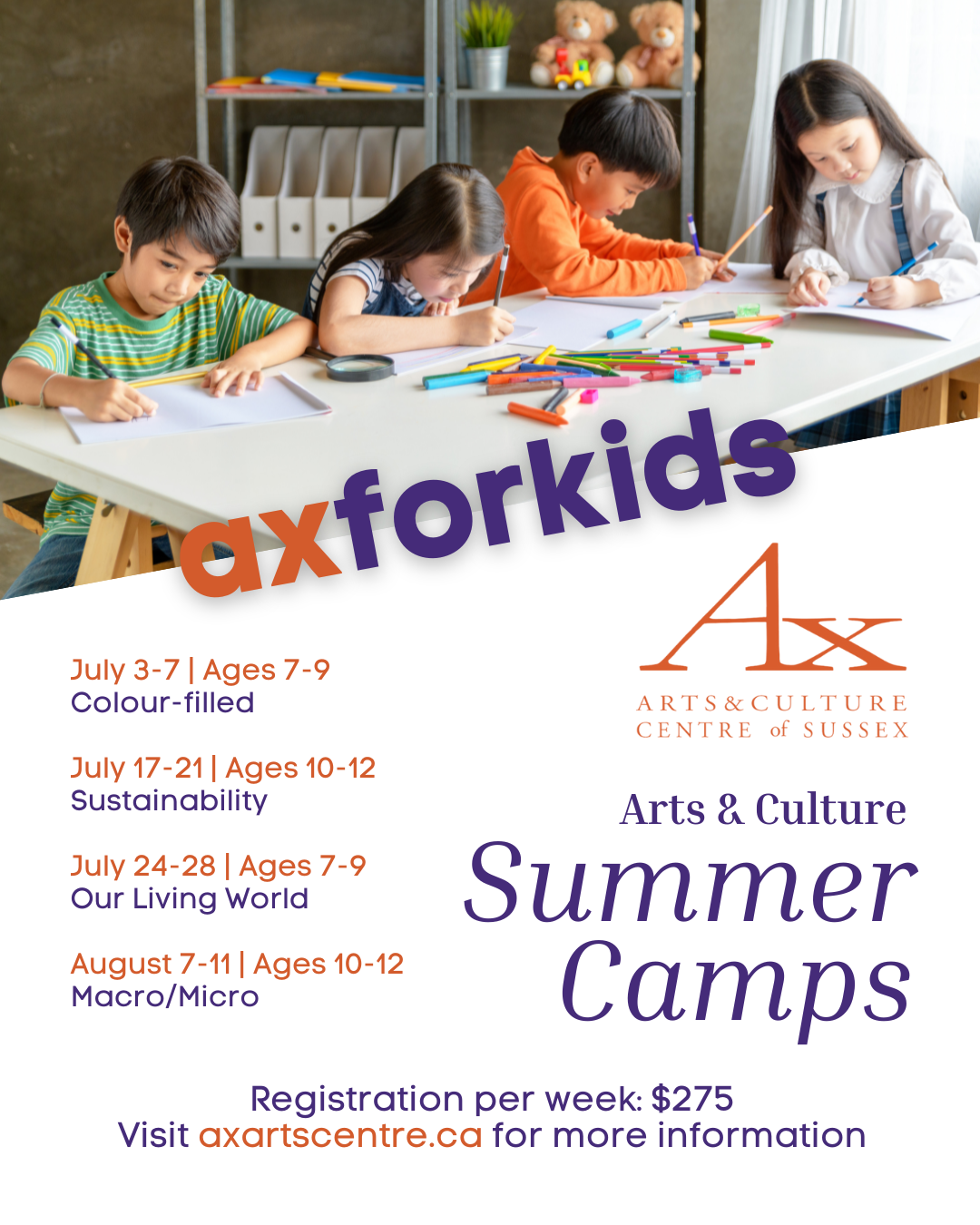 Arts & Culture Summer Camps - AX, the Arts and Culture Centre of Sussex